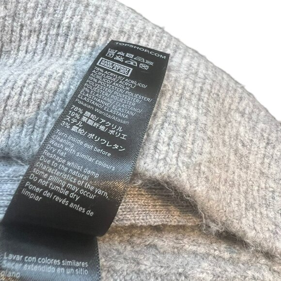 Women's Topshop Gray Side Zip Sweater Size 8 - Picture 9 of 9